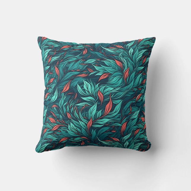 Design Pattern Throw Pillow (Back)