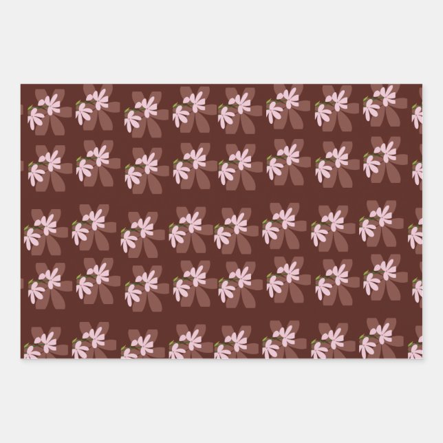 Design Patterns for Bags: Trendy & Creative Styles Wrapping Paper Sheets (Front)