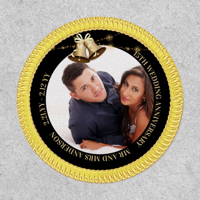 Design Photo Wedding Anniversary ANY Milestone Patch (Front)