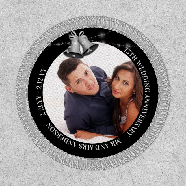 Design Photo Wedding Anniversary ANY Milestone Patch (Front)