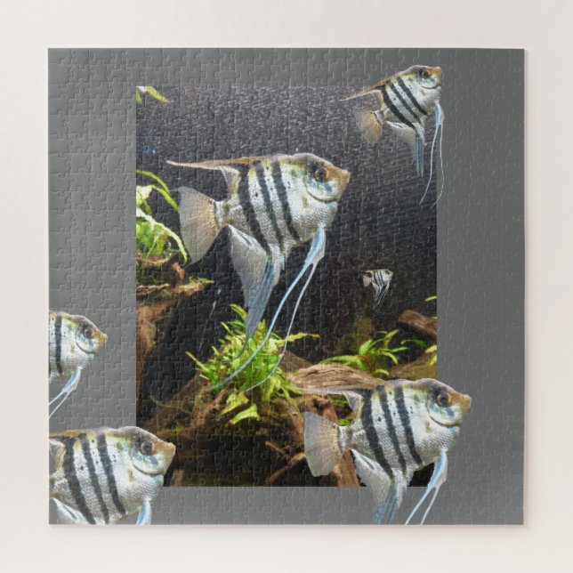 Design Puzzle: Tropical Striped Fish Jigsaw Puzzle (Vertical)