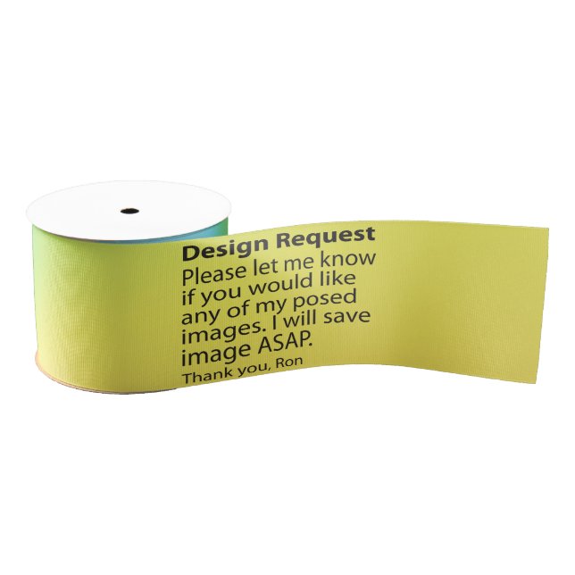 Design Request 3" Wide Ribbon (Spool)