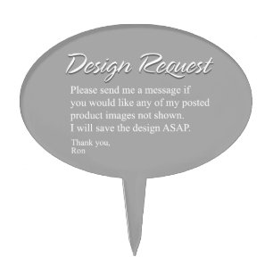 Design Request CakeToppers Cake Topper