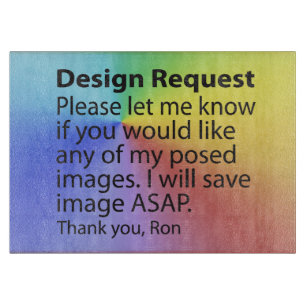 Design Request Decorative Glass Cutting Boards