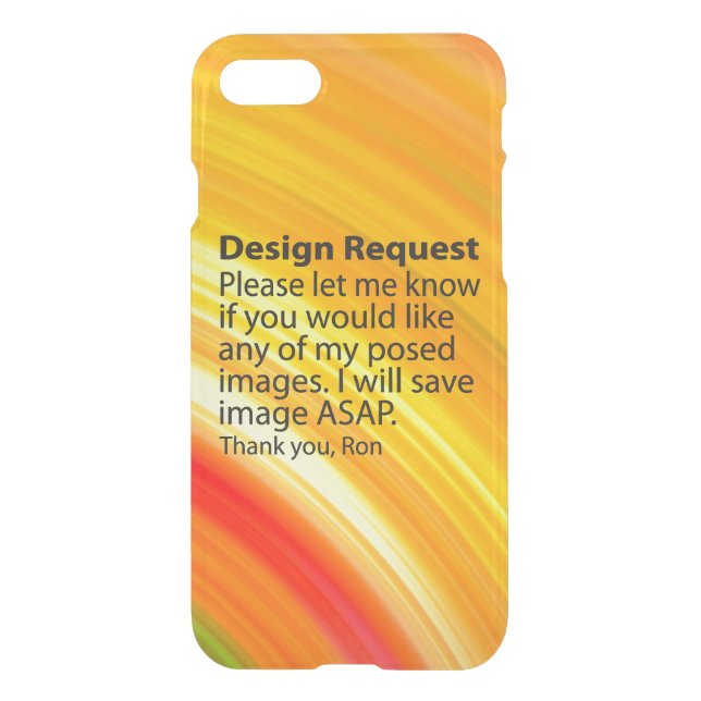 Design Request Uncommon iPhone Case (Back)