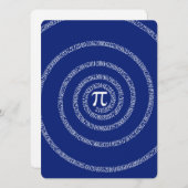 Design Spiral for Pi on Navy Blue (Front/Back)