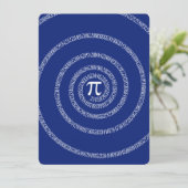 Design Spiral for Pi on Navy Blue (Standing Front)