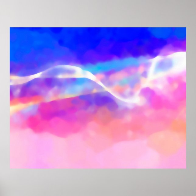 design texture digital art background abstract smo poster (Front)