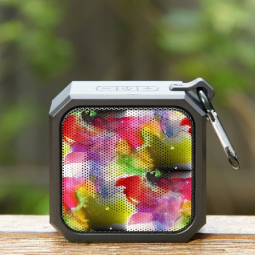 Design texture red yellow watercolor bluetooth speaker