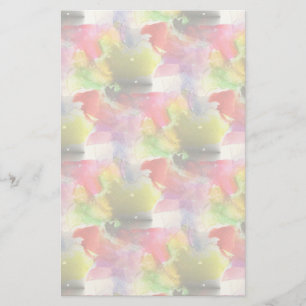 Design texture red, yellow watercolor stationery