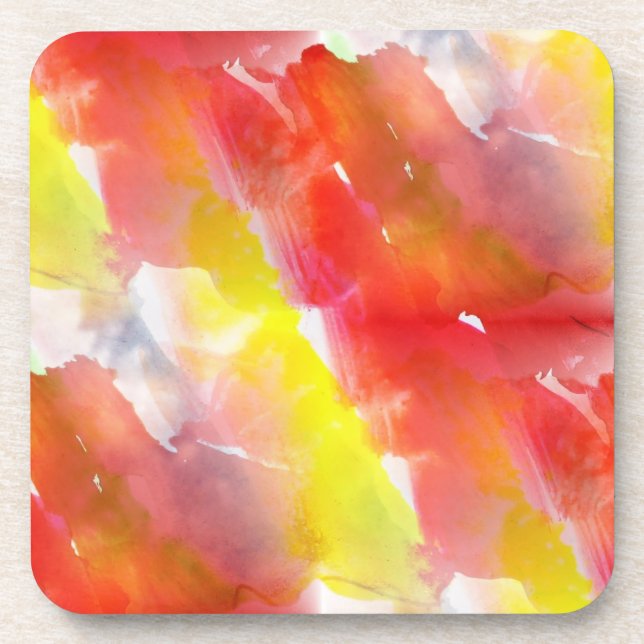 Design texture watercolor background drink coaster (Front)