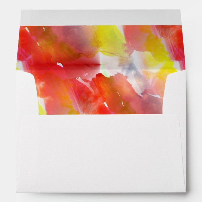 Design texture watercolor background envelope (Back (Bottom))