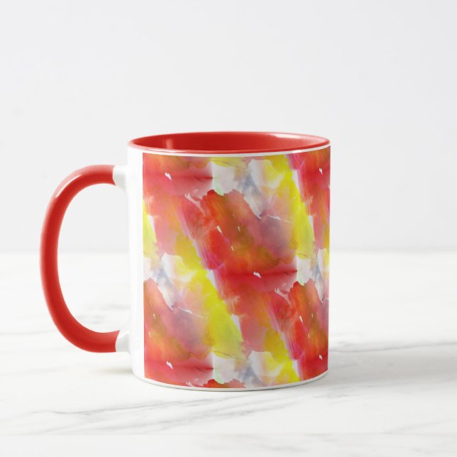 Design texture watercolor background mug (Left)