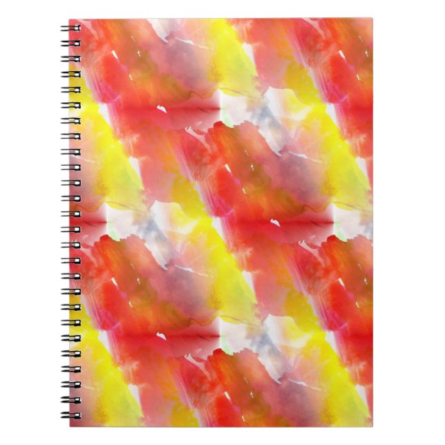 Design texture watercolor background notebook (Front)