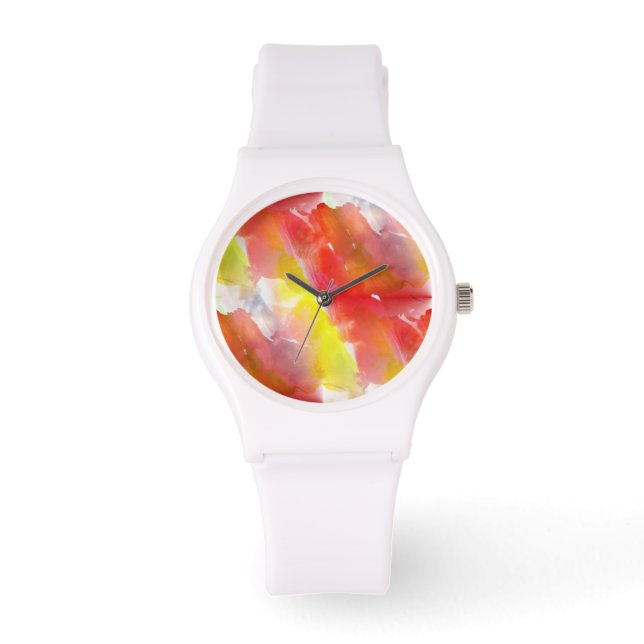 Design texture watercolor background watch (Front)