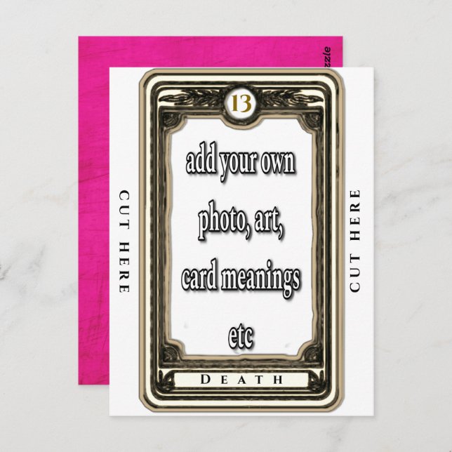 Design The Death Tarot Card (Front/Back)