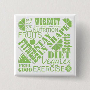 Design to encourage heathy lifestyle button
