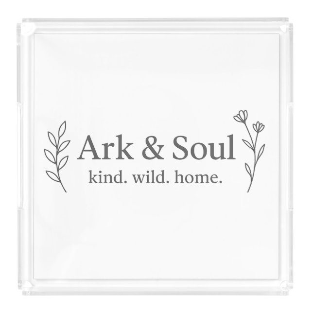 Design Tray. Acrylic Tray (Front)