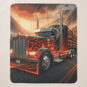 Design truck cover sherpa blanket