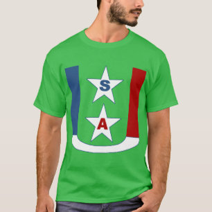 DESIGN USA dark green shirt