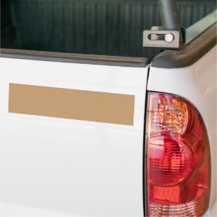 Design with a Brown Background and White Border Bumper Sticker