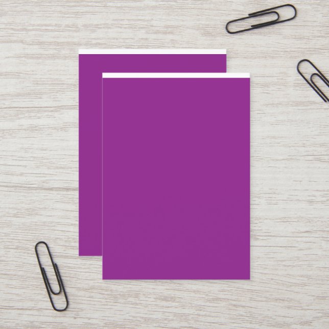 Design with a Stunning Purple Background and White Business Card (Front/Back In Situ)