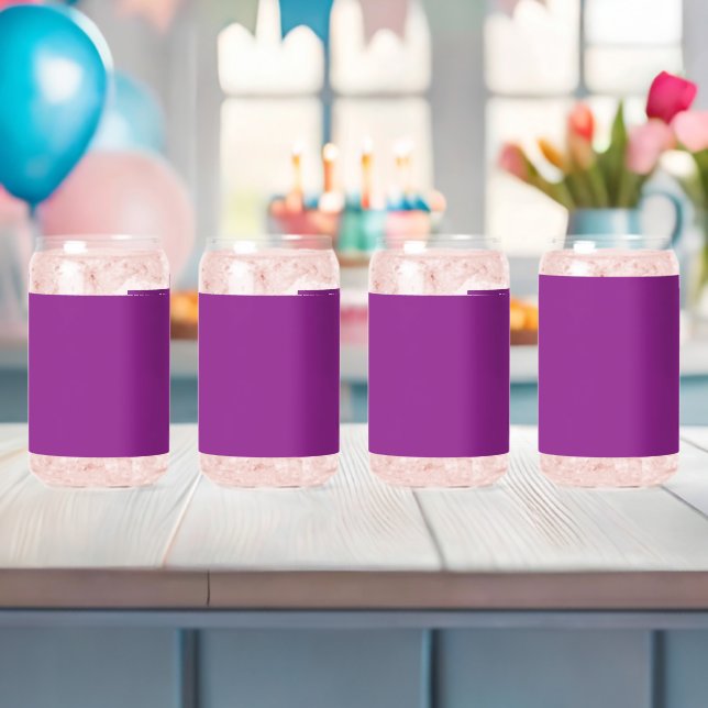 Design with a Stunning Purple Background and White Can Glass (Insitu (Baby Shower))