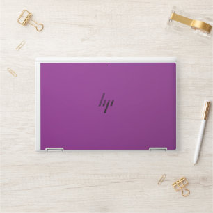Design with a Stunning Purple Background and White HP Laptop Skin
