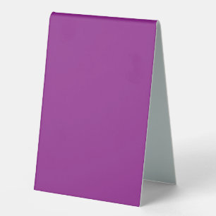 Design with a Stunning Purple Background and White Table Tent