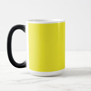 Design with a Yellow Background and Black Border Color Morph Mug