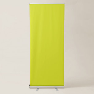 Design with a Yellow Background & Black Border Retractable Banner