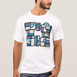 Design with blue arcs 007 T-Shirt