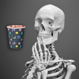 Design with fun Halloween characters Paper Cups