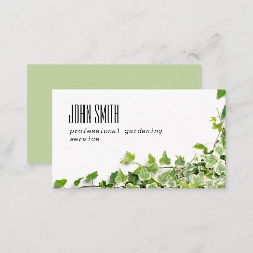 Design with ivy twigs business card