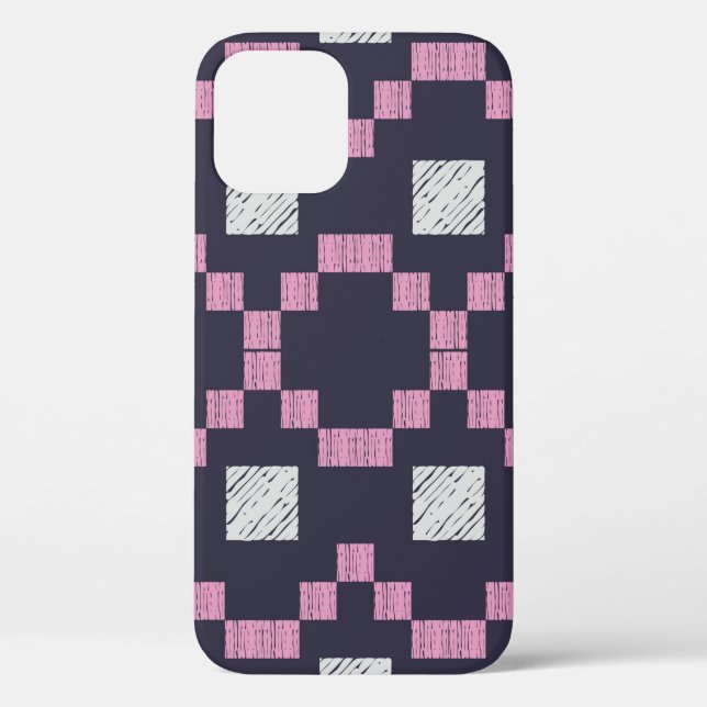 Design with manual hatching. Ethnic boho ornament. Case-Mate iPhone Case (Back)