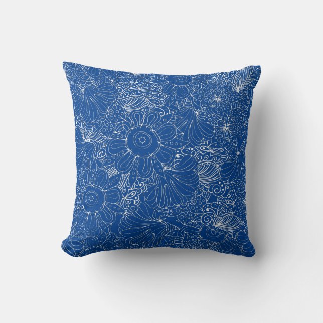 Design with Pattern Throw Pillow (Front)