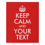 Design You Own Keep Calm and Carry On 16" x 20" Faux Canvas Print Design You Own Keep Calm and Carry On 16" x 20" Faux Canvas Print