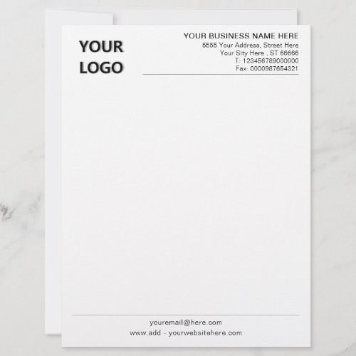 Design Your Business Letterhead with Logo Example