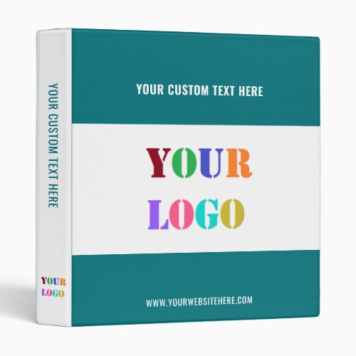 Design Your Business Logo and Text Branded Binder