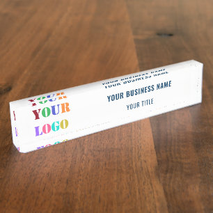 Design Your Business Logo and Text Desk Name Plate