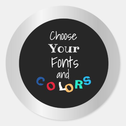 Design Your Colorful BusinessText Sticker