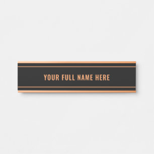 Design Your Colors Custom Name Door Sign Example