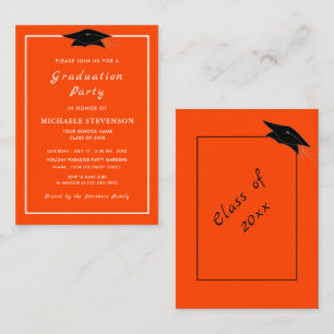 Design Your Colors Graduation Invitations Example