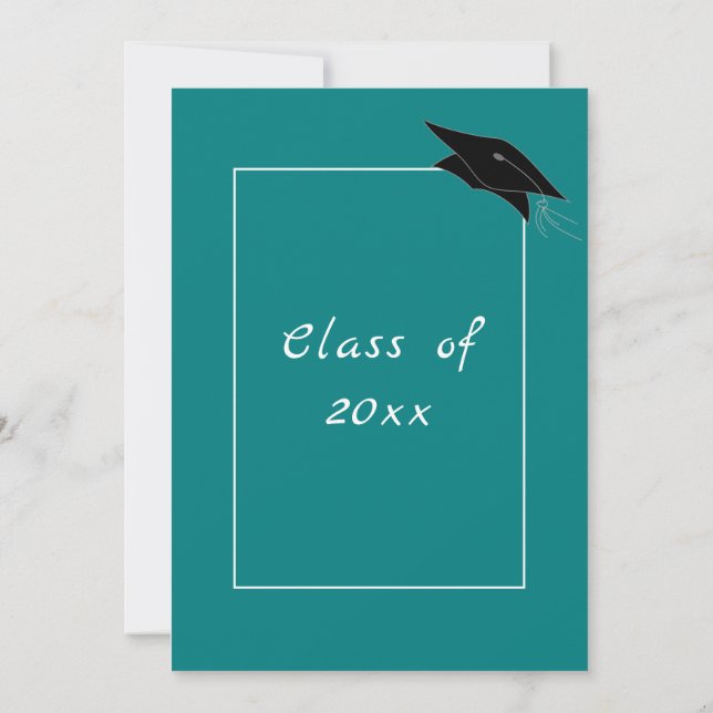 Design Your Colors Graduation Invitations Example (Back)