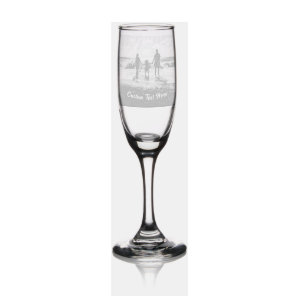 Design Your Custom Photo and Text Personalized Champagne Flute