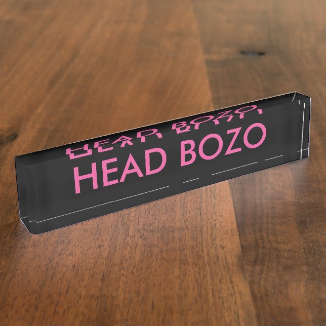 Design Your Desk Nameplate (Side)