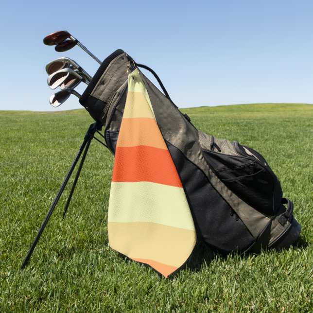 Design Your Dream Mixed Color Stripe Golf Towel (Green)