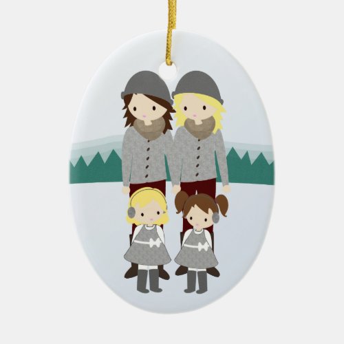 Design Your Family Customizable Christmas Ornament