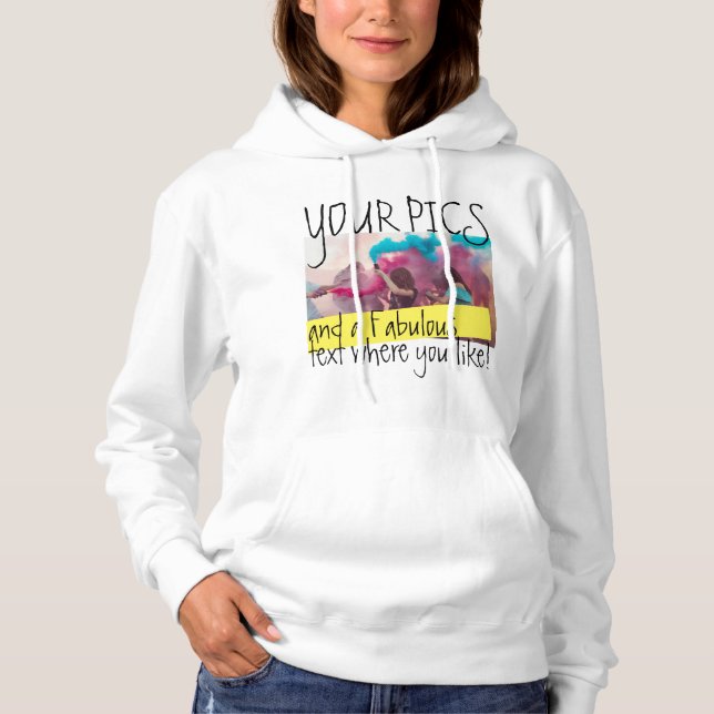 Design your Hoodie! Personalized Photo Sweatshirt (Front)