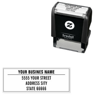 Design Your Name Address Framed Stamp Example